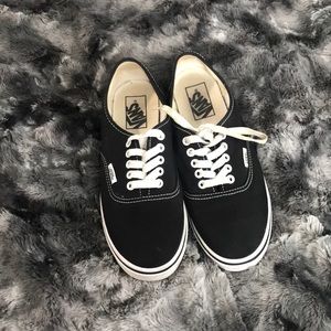 Black and white vans